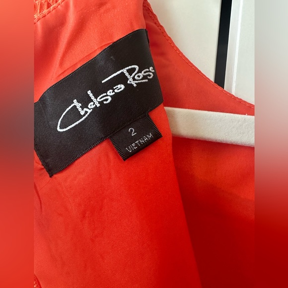 Orange Sheath Dress - Size 2 - Picture 3 of 3